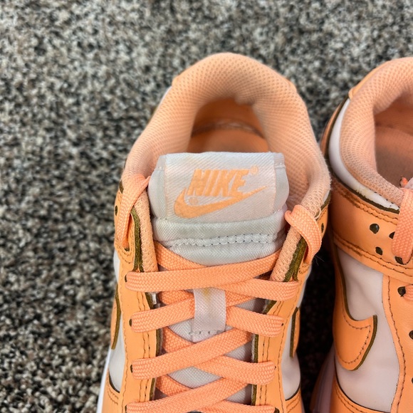 Size 5.5 - Nike Dunk Low Peaches And Cream 2022 White Lace Up Sneakers - Picture 2 of 7